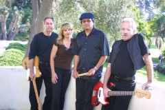 Stevie with her band, Triple Threat