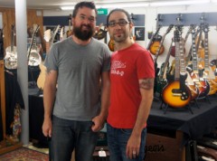 New owner James Hood (left) and electric specialist Johnny Salciido