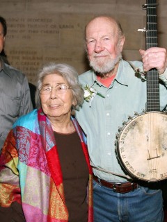Toshi and Pete Seeger