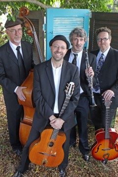 The Zzymzzy Quartet: (left to right) Paul Hormick, Beston Barnett, Matt Gill, and Pete Miesner. Photo by Dan Chusid.