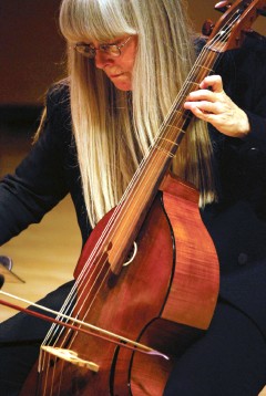 Playing the viola de gamba at UC Riverside