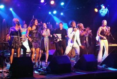 At a recent show at the Belly Up. Photo by Tim Mattox.