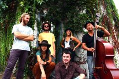 The Moves: (back row) Tim Norton, Cameron Radke, Rae Irelan, Aquilino Soriano; (front row) Rhythm Rose Turner, Peter Eichar