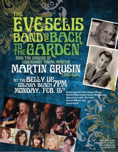 Poster for a recent concert honoring Martin Grusin.