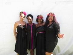 Ladies of the blues: Mercedes Moore, Missy Andersen, Deejha Marie Pope, Sharifah. Photo by Debra Bourgeois.