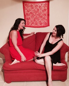 Rhea Makiaris and Whitney Shay.