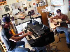 Buddy and Mighty Joe Longa in Sven's studio. Photo by Gail Donnelly.