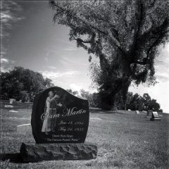 Louisville Cemetery at the grave of Sara Martin, the vocalist whose song, “Jug Band Blues,” we recorded on our second album, The Southern Pacific and the Santa Fe. Her previously unmarked grave received this marker in 2014 through the joint efforts of the Jubilee and the Kentuckiana Blues Society.